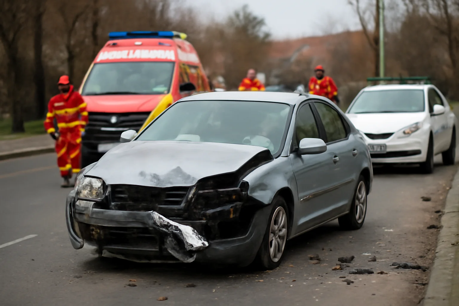 Accident pe strada Plopilor din Cluj-Napoca, trei răniți la spital