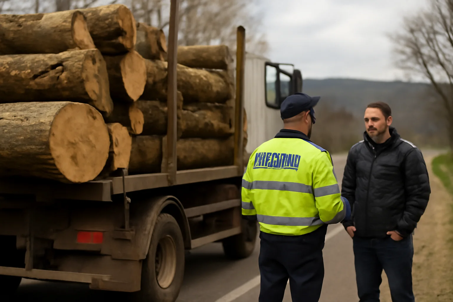 Amendă de 15.000 lei pentru transport ilegal de lemne