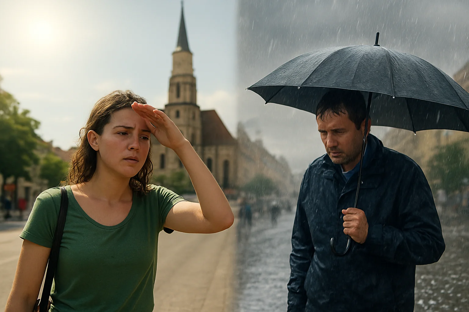 Avertizări meteo de caniculă și furtuni puternice