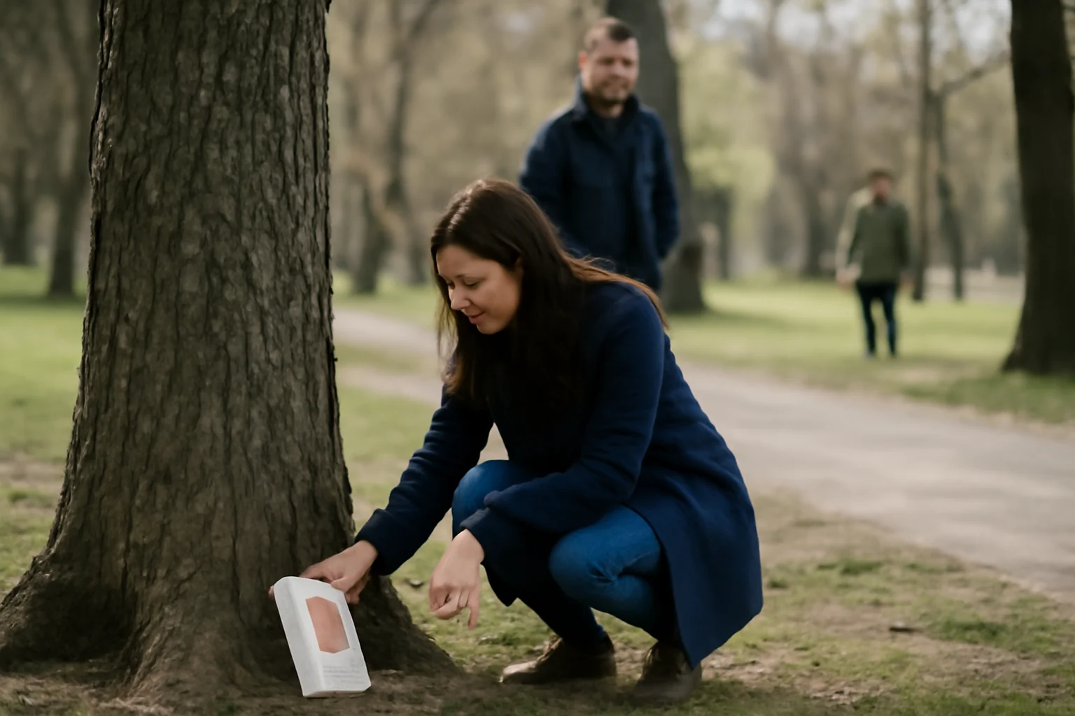 Cărți lăsate la copaci, cadou surpriză pentru clujeni