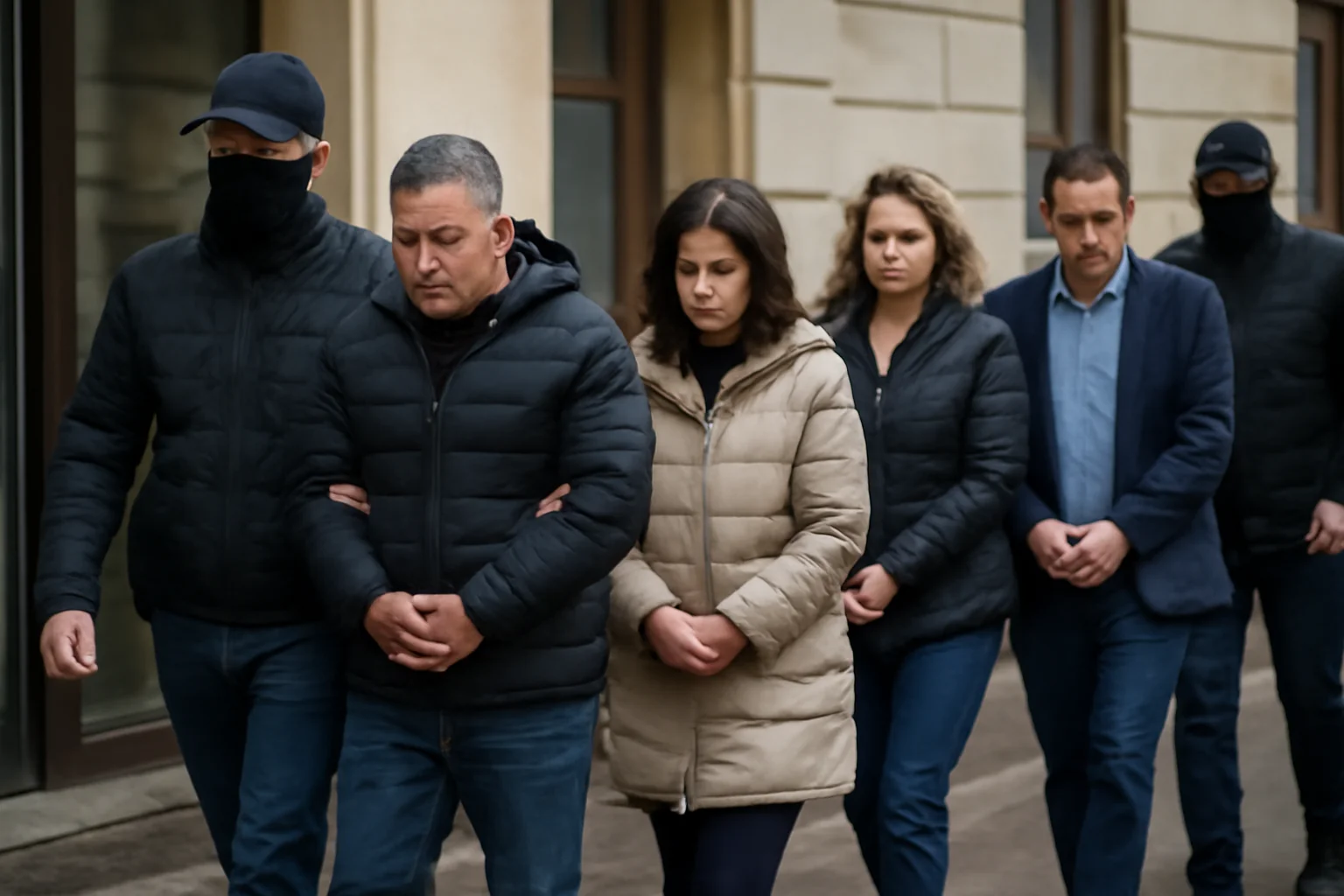 DNA Cluj aduce 6 reținuți la Tribunal pentru arestare preventivă