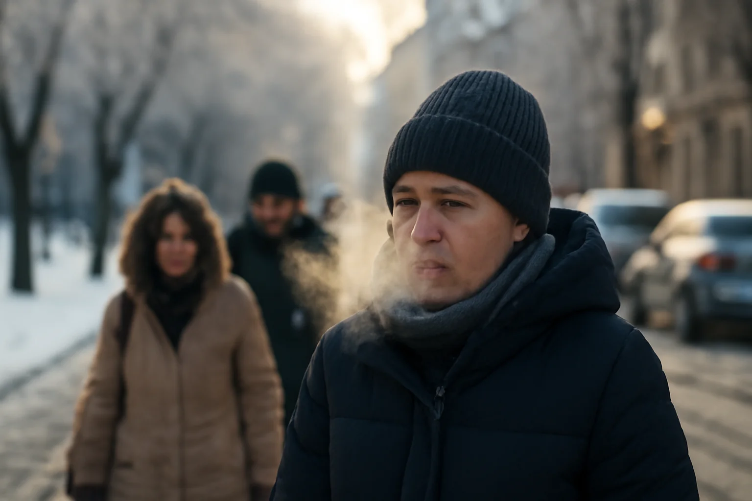 Ger persistent la Cluj-Napoca: nopți de -15°C și zile cu temperaturi negative