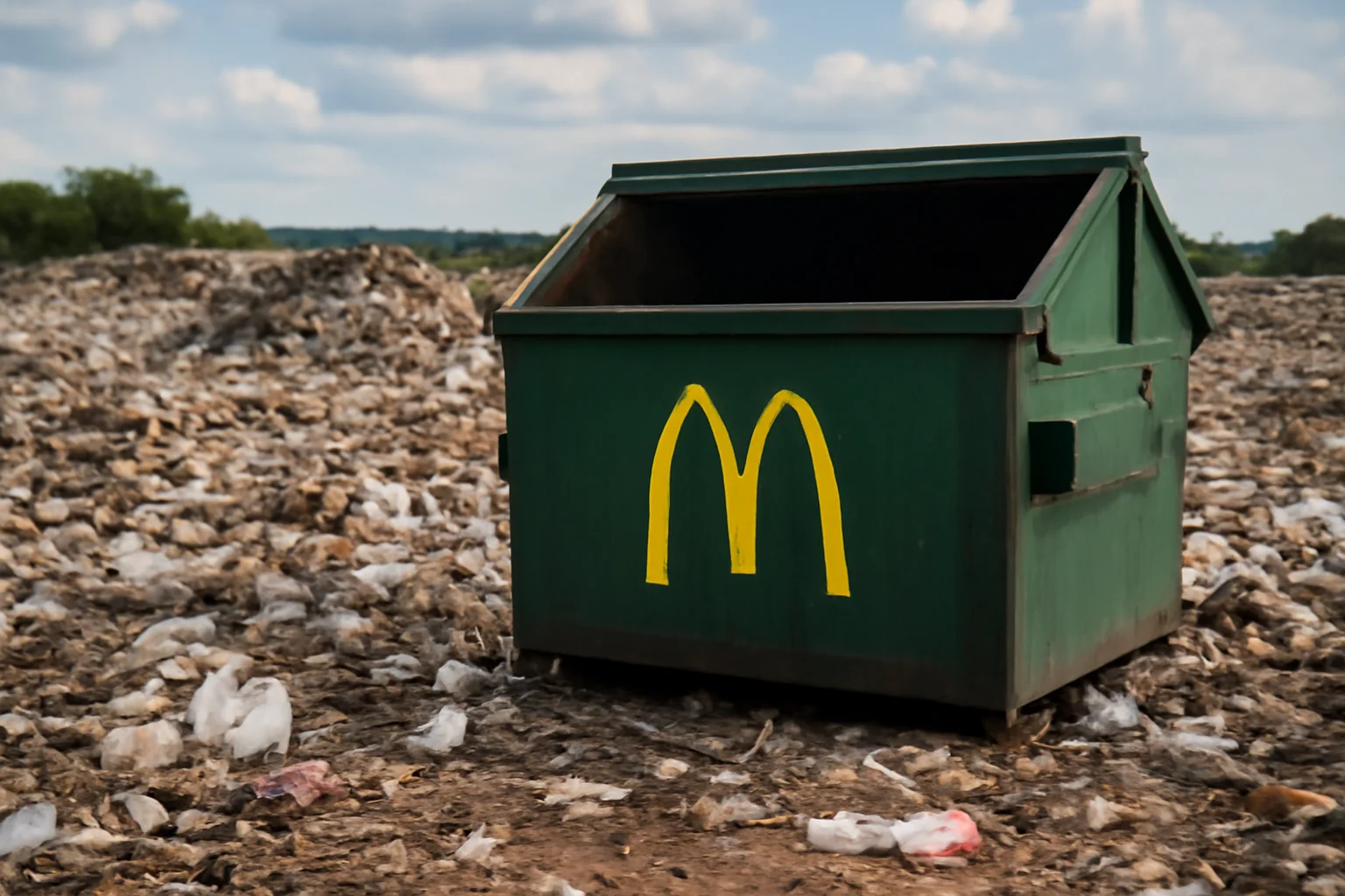 Noua destinație pentru gunoiul de la McDonald’s