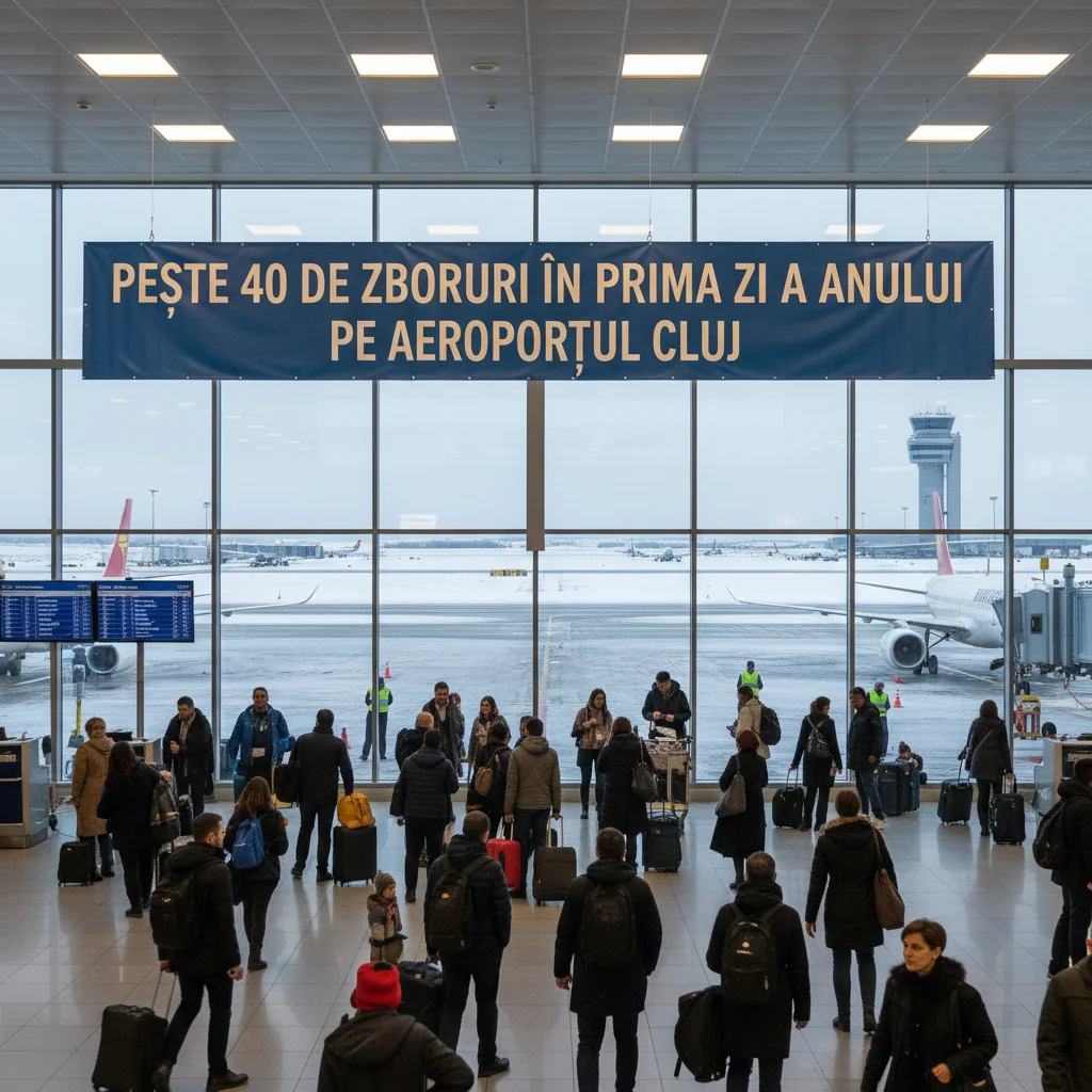 Peste 40 de zboruri programate de Anul Nou pe Aeroportul din Cluj-Napoca