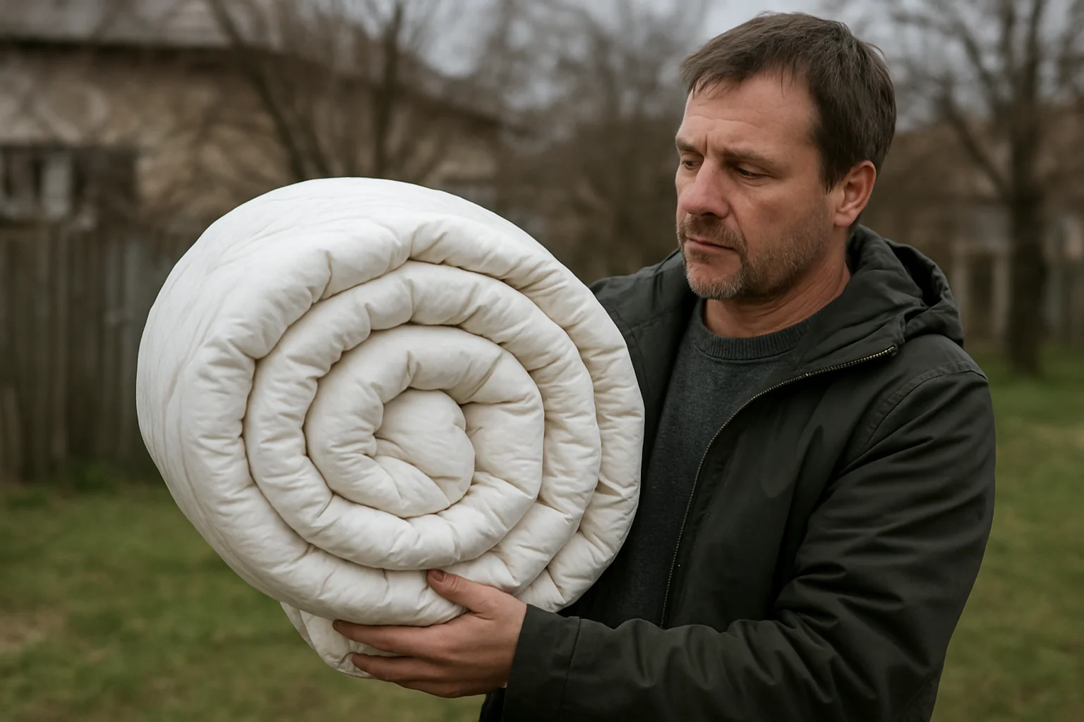 Plapumă cu Călin Georgescu, scoasă la vânzare pe OLX