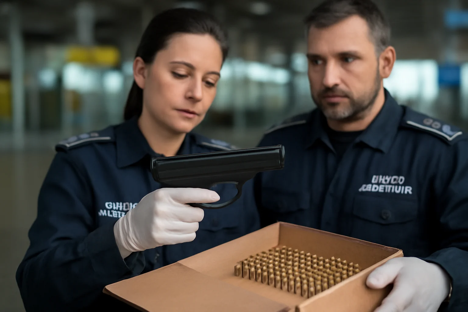 Polițiștii de frontieră Cluj au găsit armă și 200 proiectile