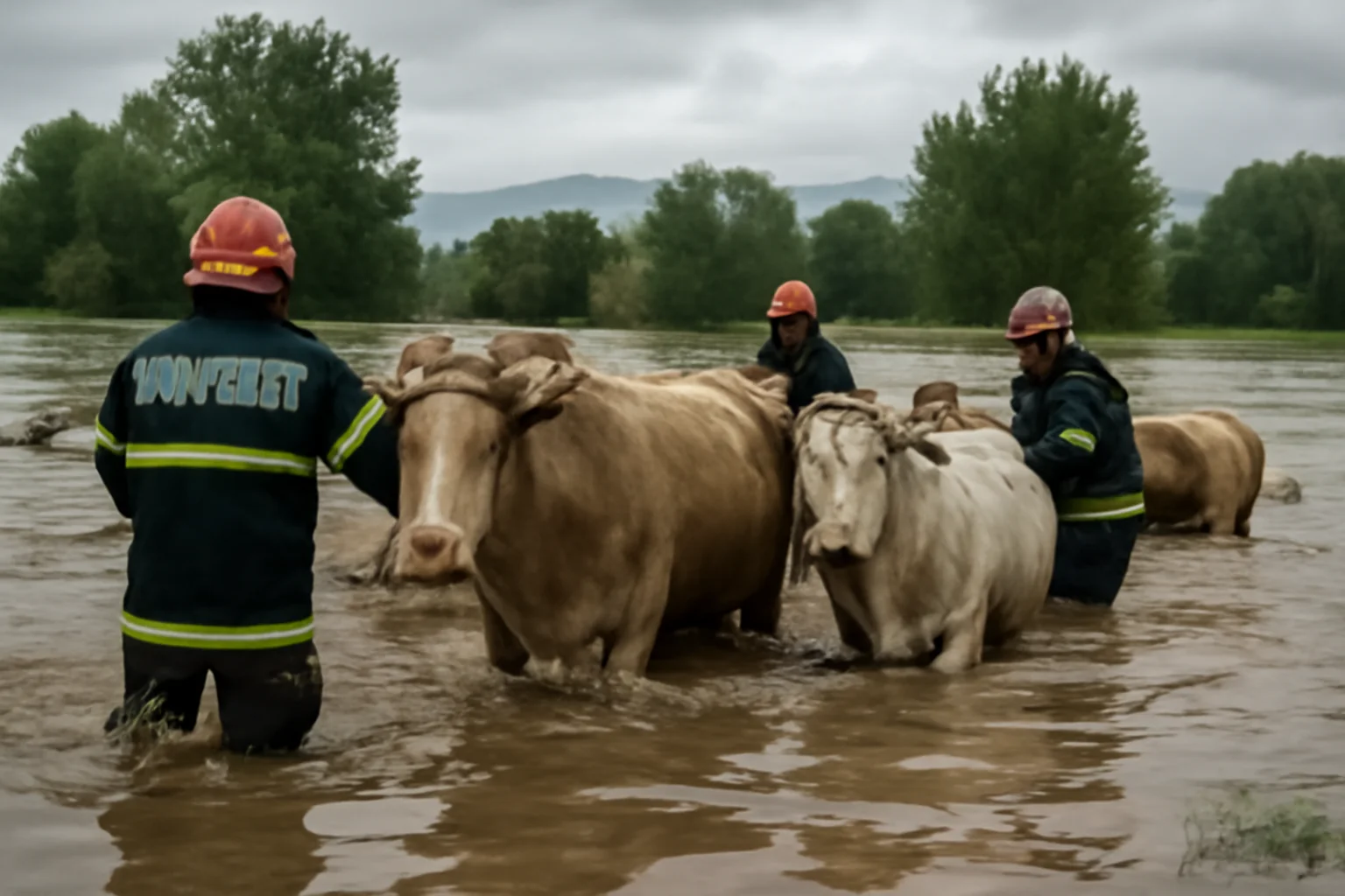Pompierii clujeni salvează peste 200 de vaci