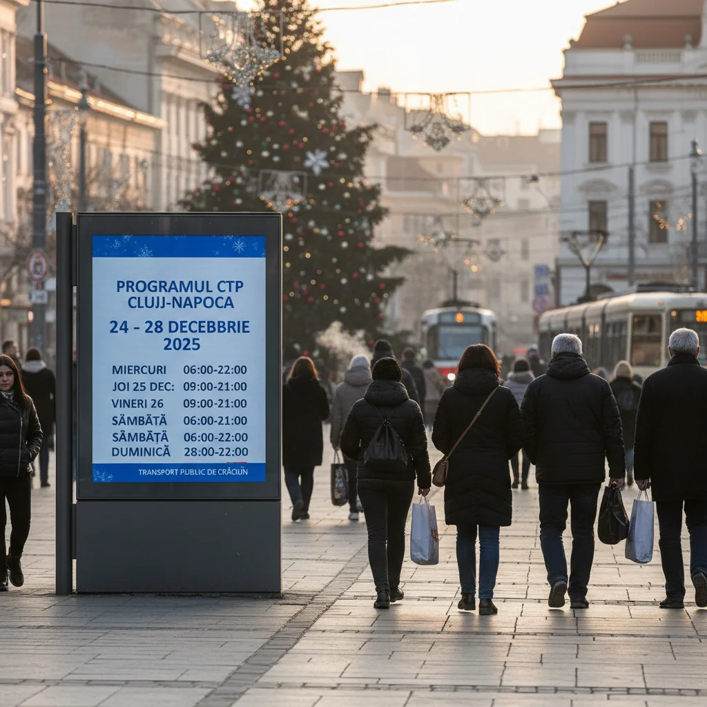 Program special CTP Cluj-Napoca pentru perioada 24–28 decembrie 2025