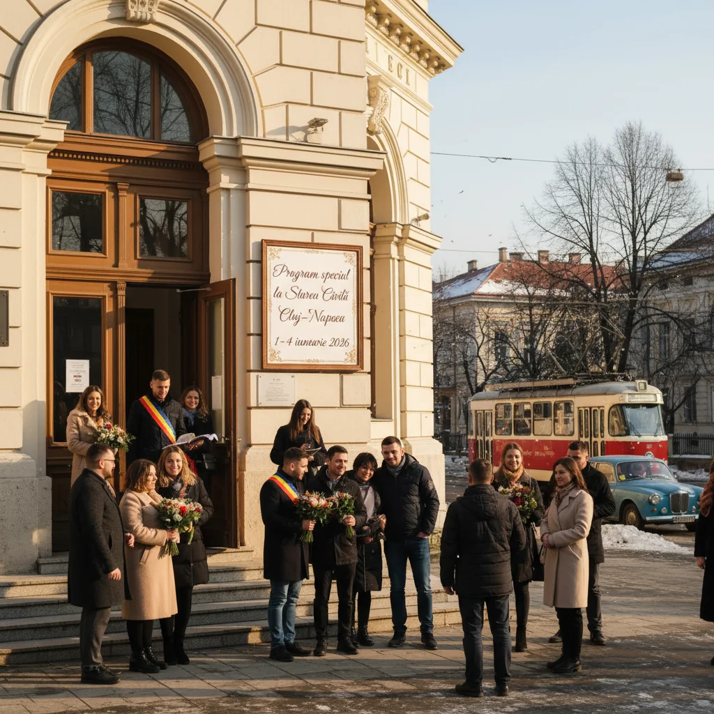 Program special la Starea Civilă Cluj-Napoca în perioada 1–4 ianuarie 2026