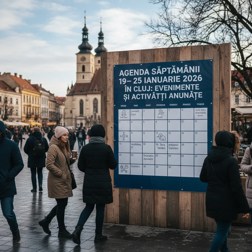 Agenda culturală a săptămânii în Cluj-Napoca, 19–25 ianuarie 2026: evenimente anunțate pentru public
