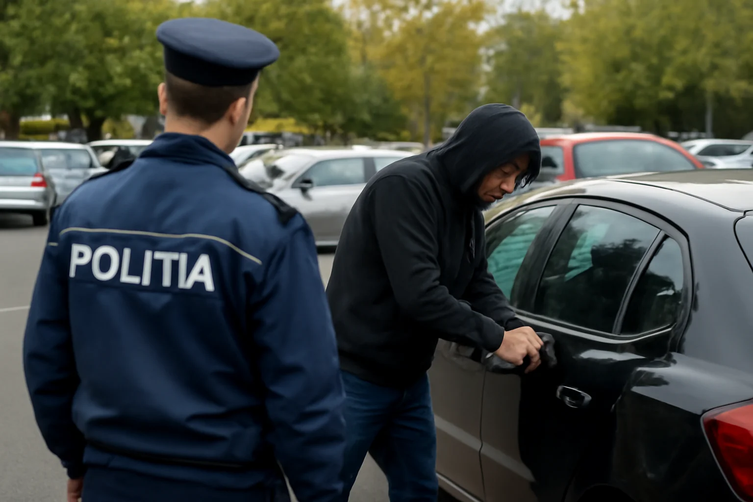 Ancheta Poliției Cluj pentru Tentativă de Furt la Mașinile din Plopilor Detectată pe Cameră