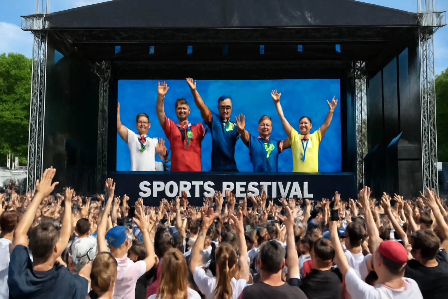 Celebrăm Campionii Azi la Sports Festival! Întâlnire cu Suporterii la ora 15 pe Scena Principală!