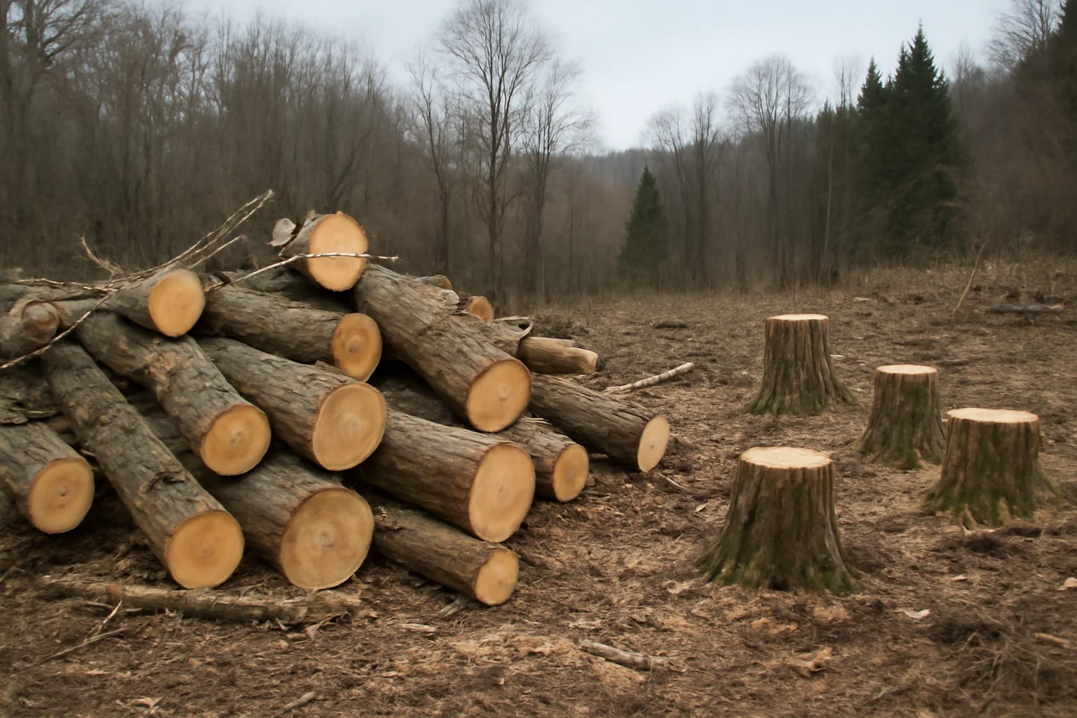 Clujean Reținut pentru Tăierea Ilegală a 28 de Copaci din Feleacu, Sub Control Judiciar pentru 60 de Zile