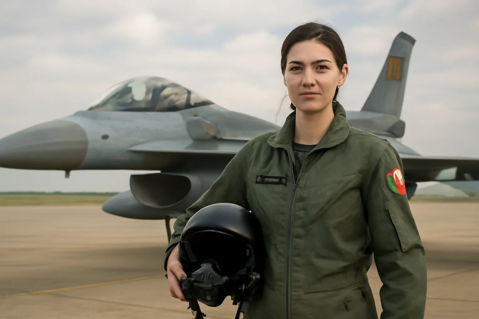 Clujeanca Romina Mîrza, prima femeie pilot de F-16 în România - O pasiune de zbor cu adrenalină la cote maxime!