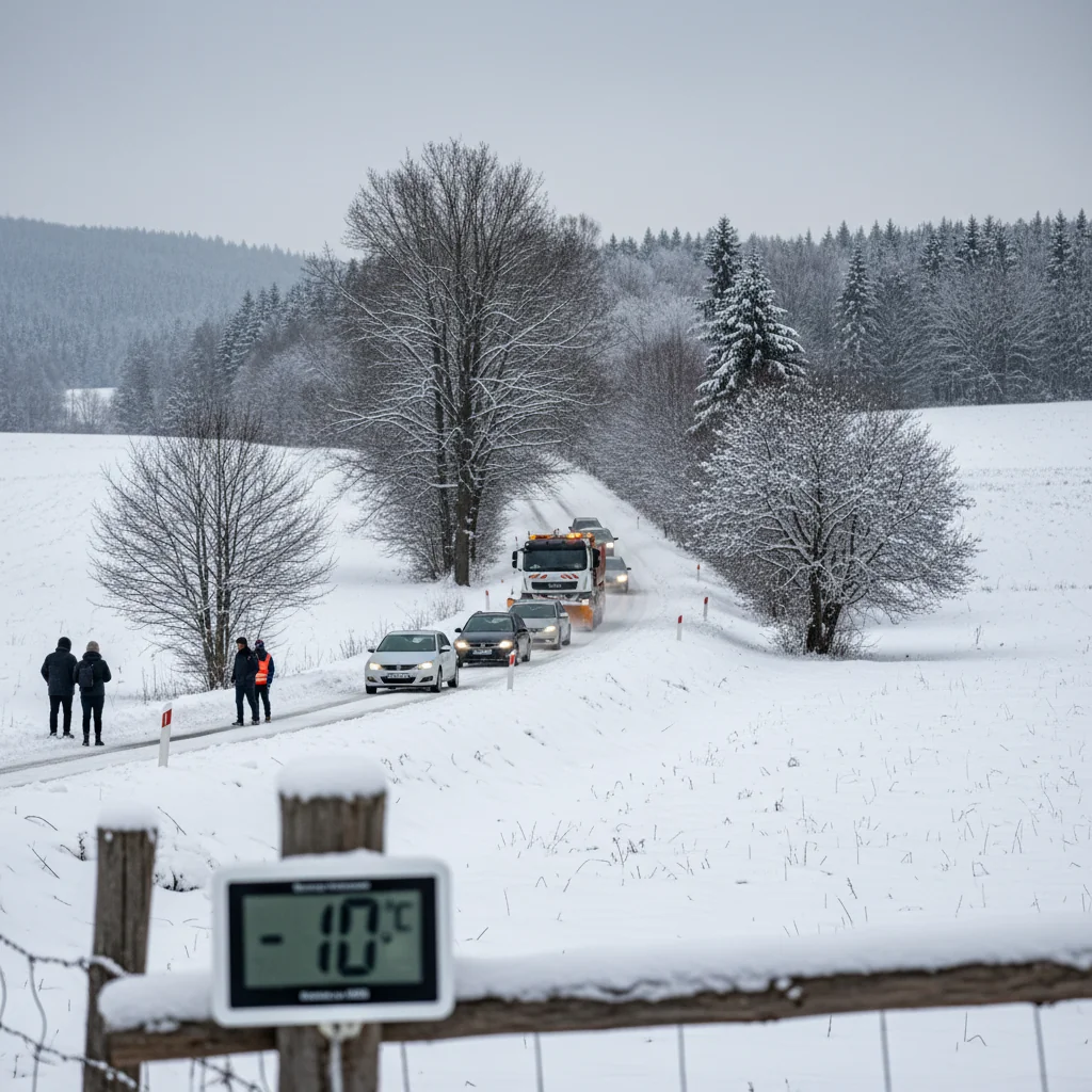 Intervenții de deszăpezire la -10°C în județul Cluj, anunț fără drumuri blocate la Cluj-Napoca