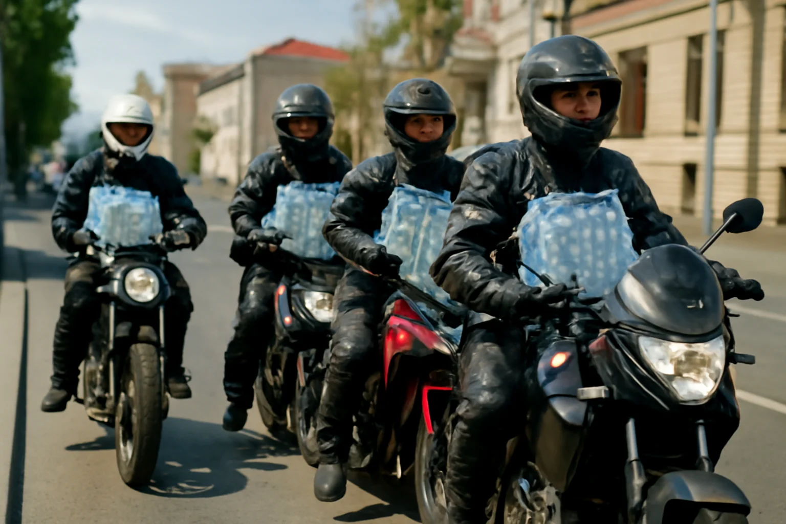 Motocicliștii din Cluj-Napoca livrează apă pentru cei afectați de întreruperile de la 20-23 mai 2025!