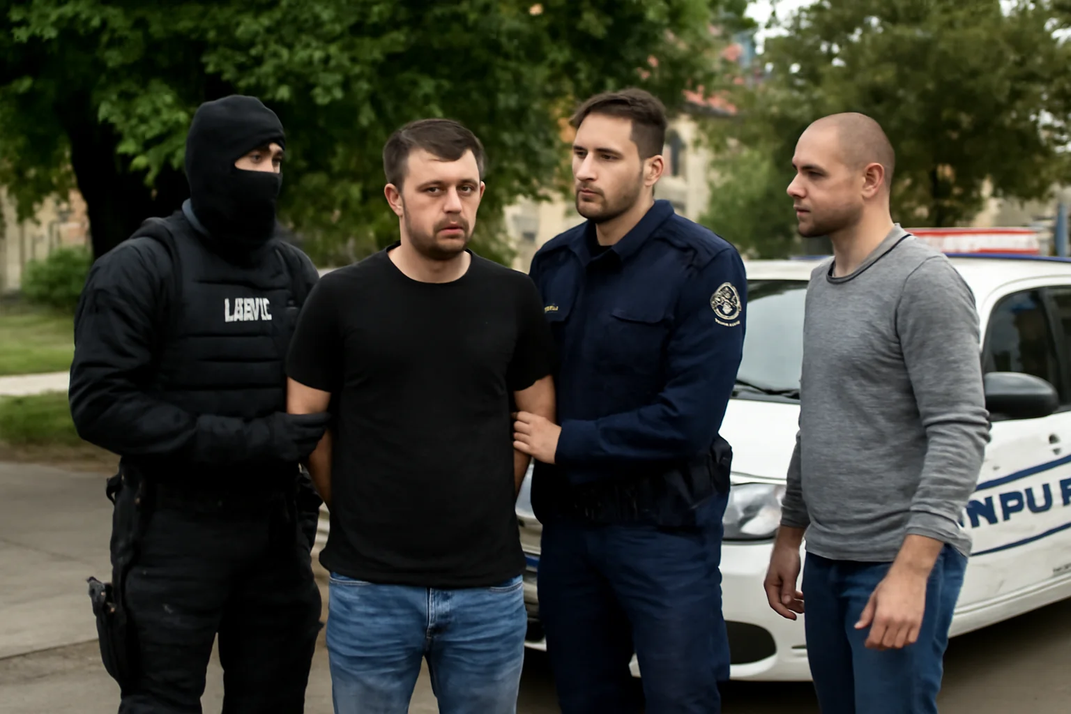 VIDEO. Polițiștii din Cluj au reținut trei bărbați pentru agresiunea asupra unui tânăr la o terasă din Câmpia Turzii