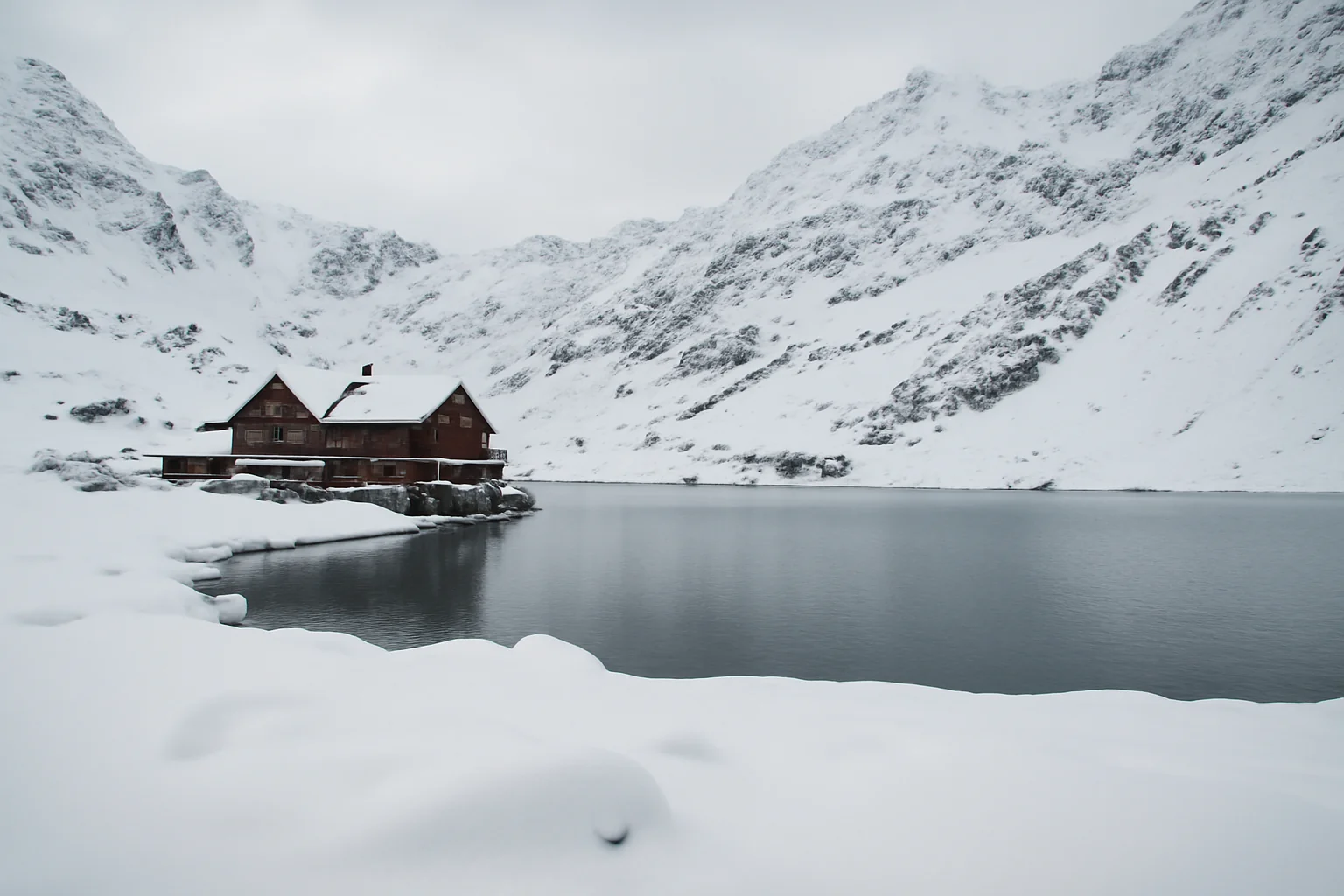 16 cm de zăpadă la Bâlea Lac, la peste 2.000 m altitudine în Munții Făgărașului
