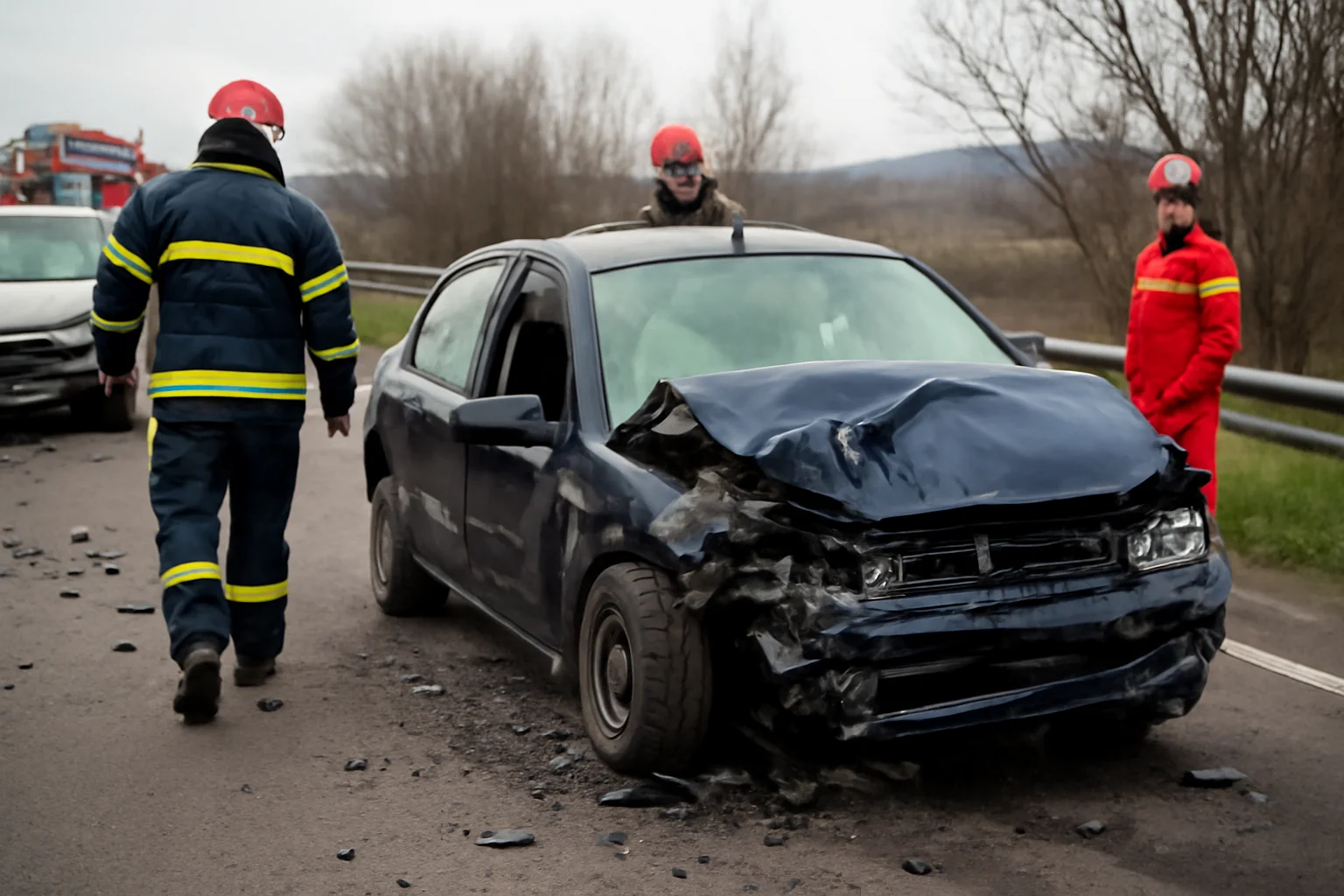 Accident rutier cu trei răniți pe centura Clujului, spre Apahida, la Cluj-Napoca