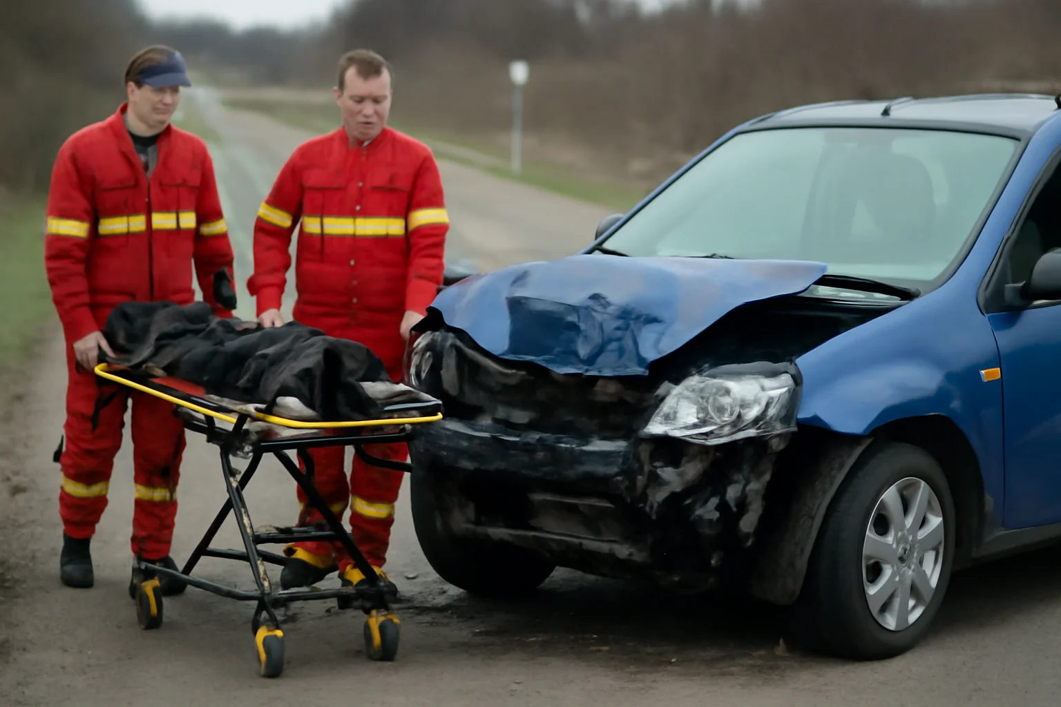 Accident rutier la Jucu de Mijloc, un bărbat rănit și transportat la spital lângă Cluj-Napoca