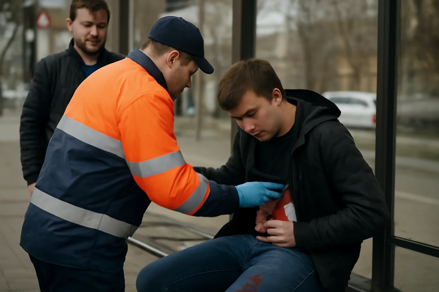 Adolescent rănit prin înjunghiere într-o stație de autobuz din centrul municipiului Cluj-Napoca