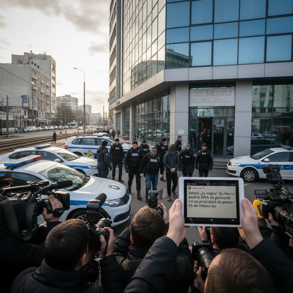 Anchetă DNA pe salarii la negru în ride-sharing cu prejudiciu de peste 21 milioane lei