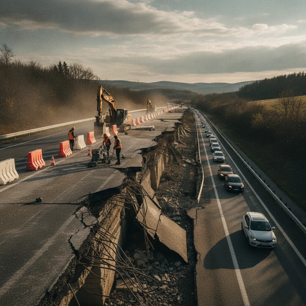 Restricții pe A10 Cluj: Circulația închisă Sebeș-Turda pentru reparații urgente