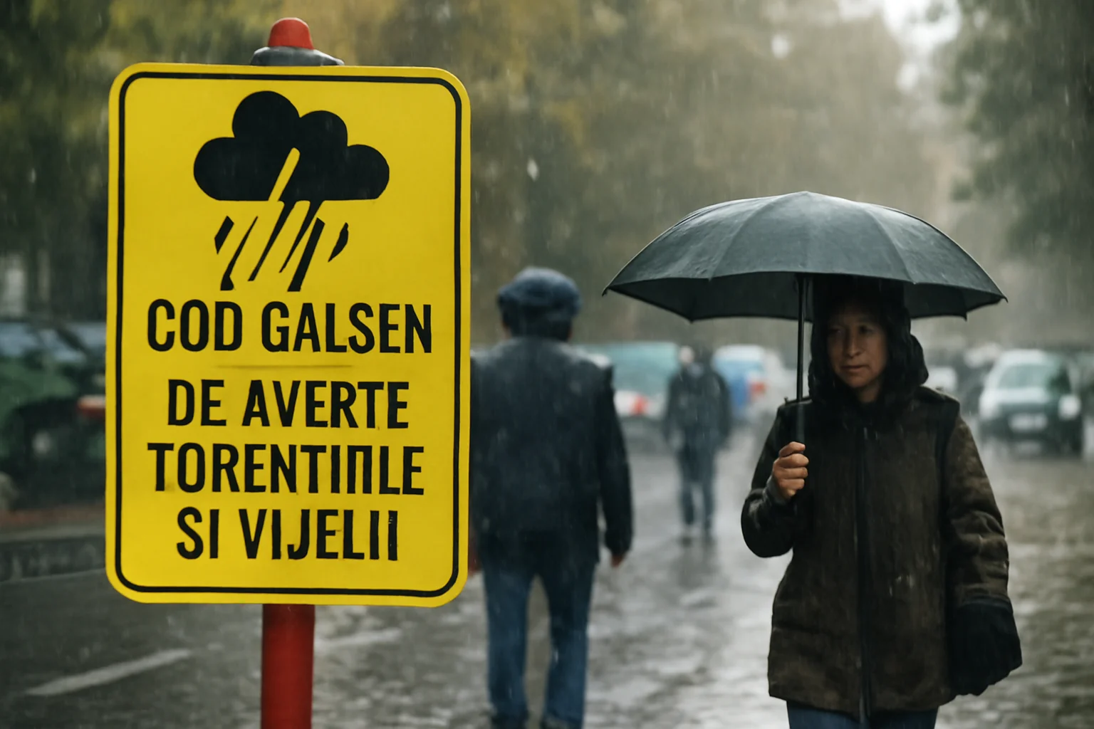 Averse torențiale și vijelii anunțate prin cod galben