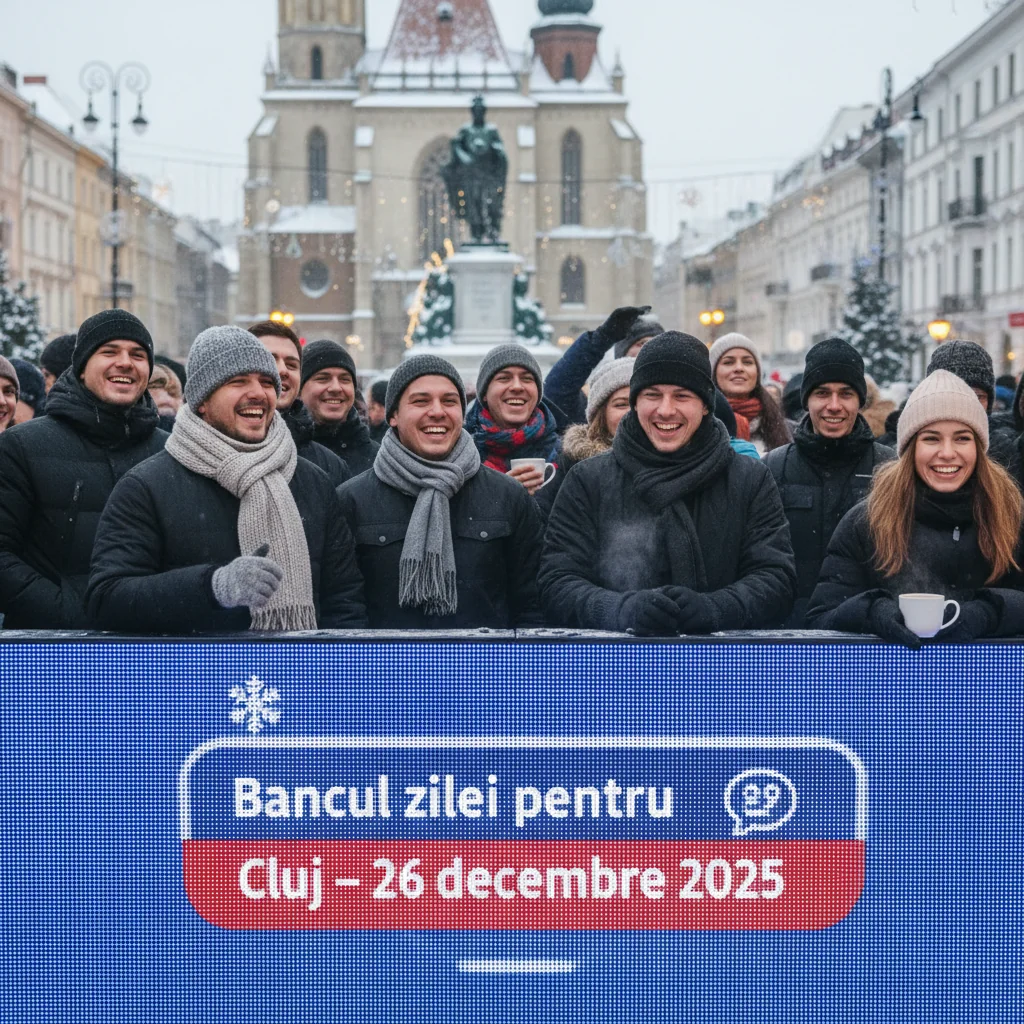 Bancul zilei pentru Cluj – 26 decembrie 2025