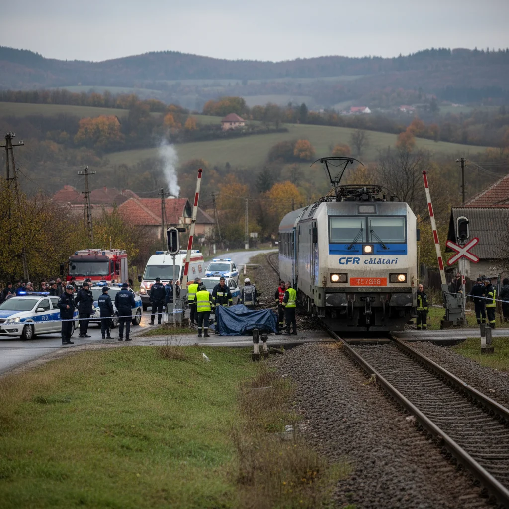 Bărbat lovit mortal de tren, traficul feroviar blocat în zonă