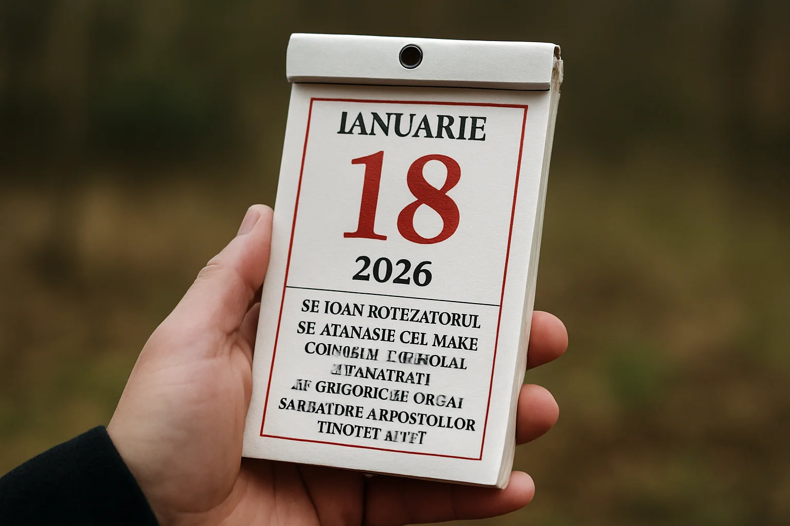 Calendar ortodox – 18 ianuarie 2026