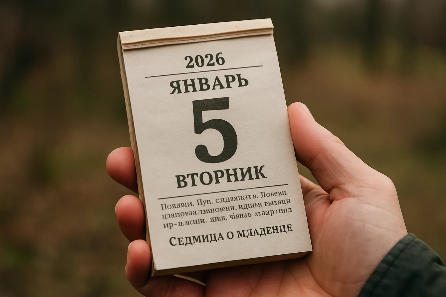 Calendar ortodox – 2026-01-05