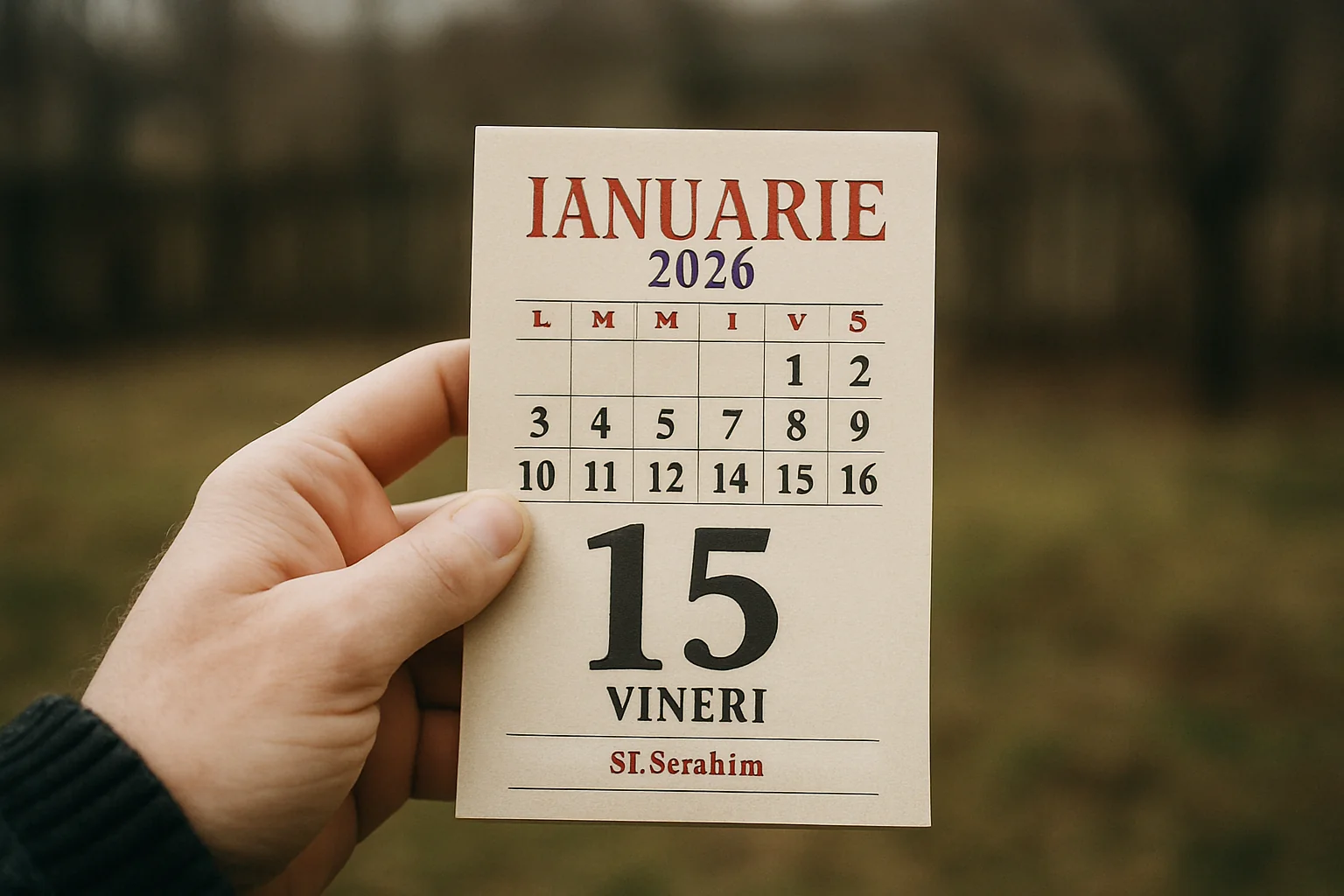 Calendar ortodox – 2026-01-15