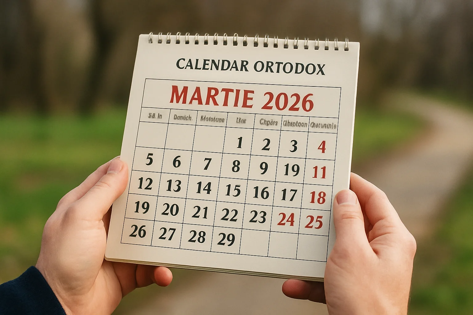 Calendar ortodox – 2026-03-25