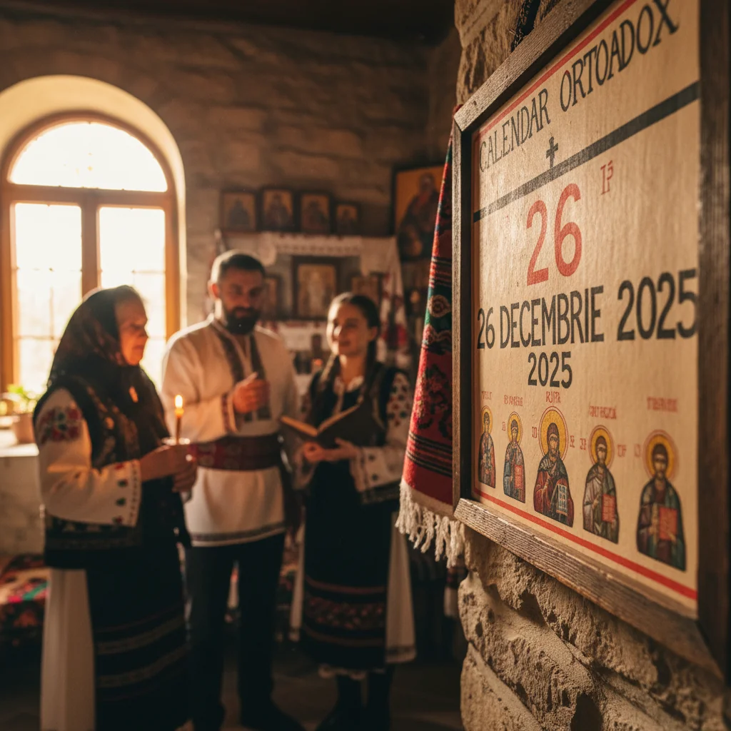 Calendar ortodox – 26 decembrie 2025