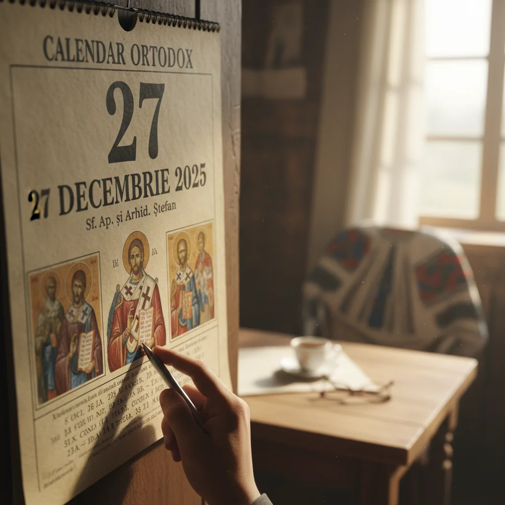 Calendar ortodox – 27 decembrie 2025