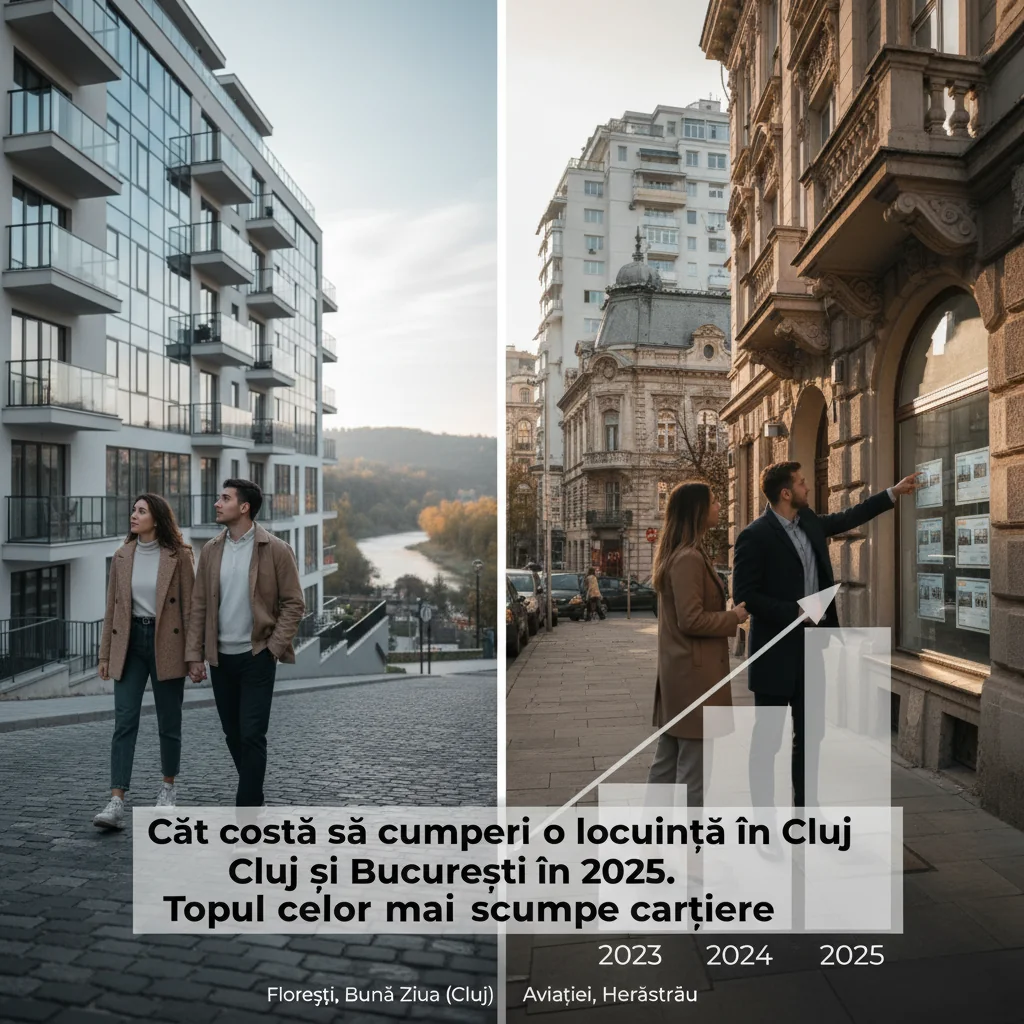 Cât costă să cumperi casă în Cluj și București și topul celor mai scumpe cartiere