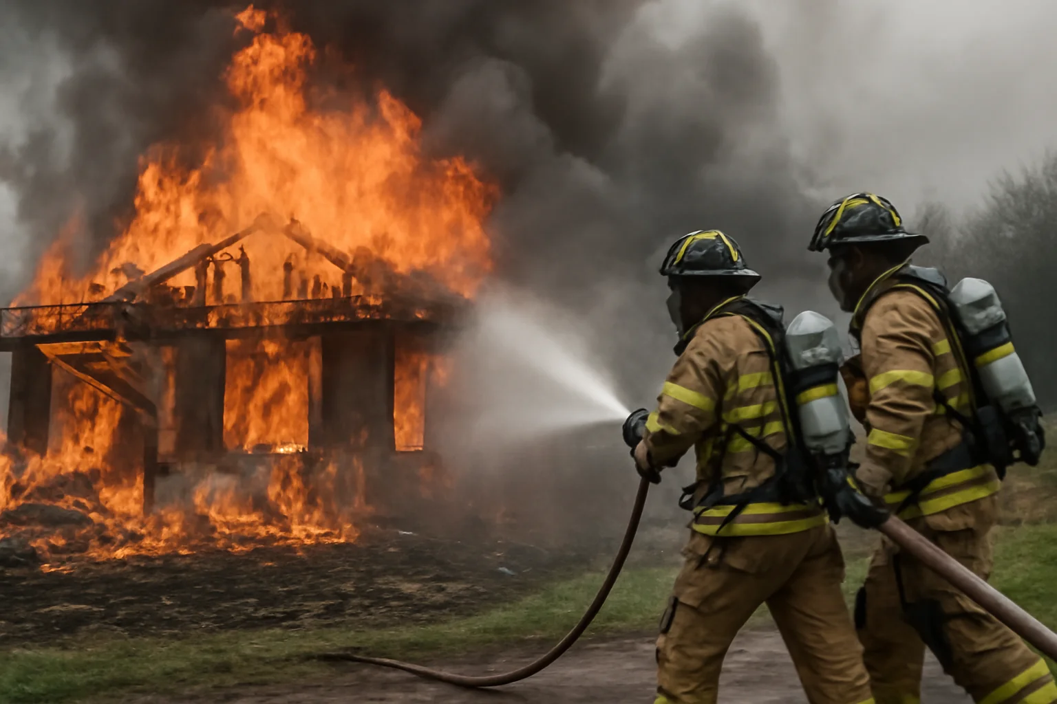 Cauza incendiului și intervenția pompierilor