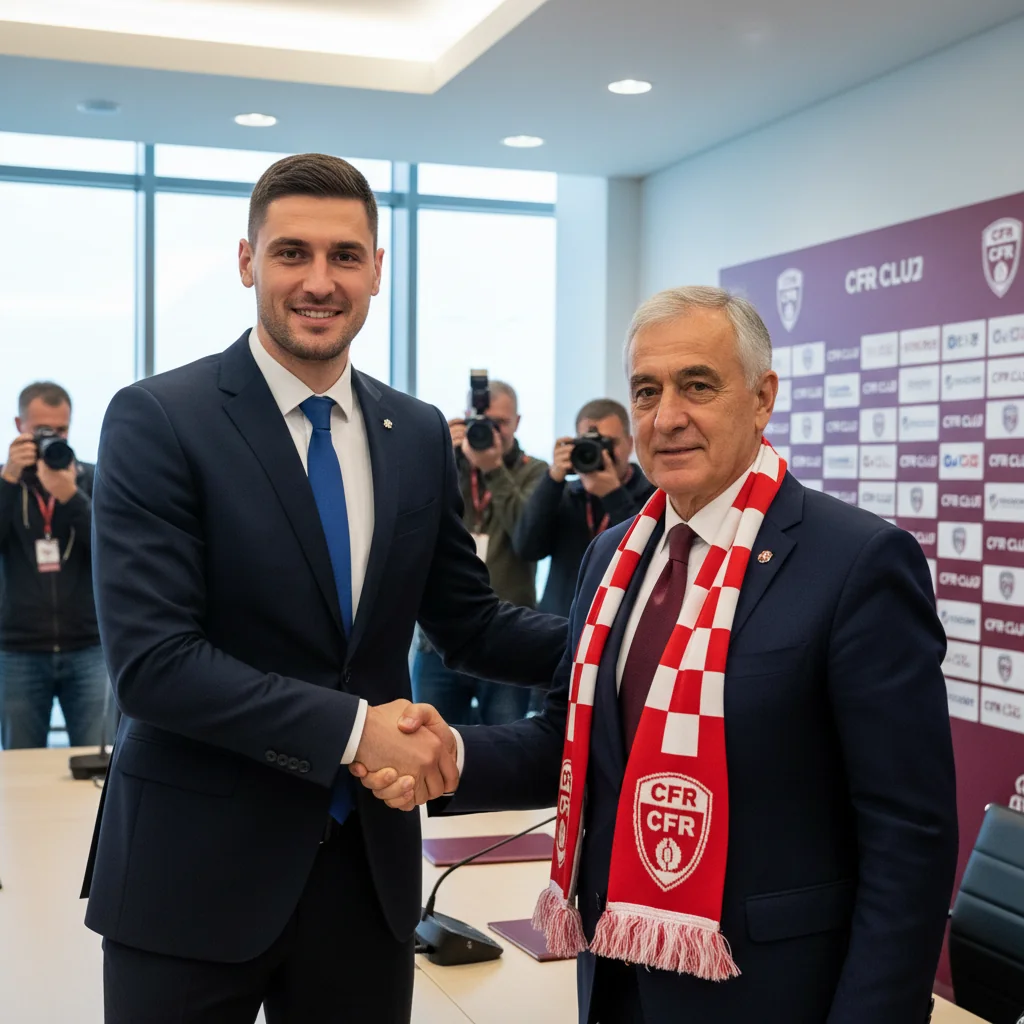 CFR Cluj anunță la Cluj-Napoca transferul fundașului Ilija Mašić pentru întărirea defensivei