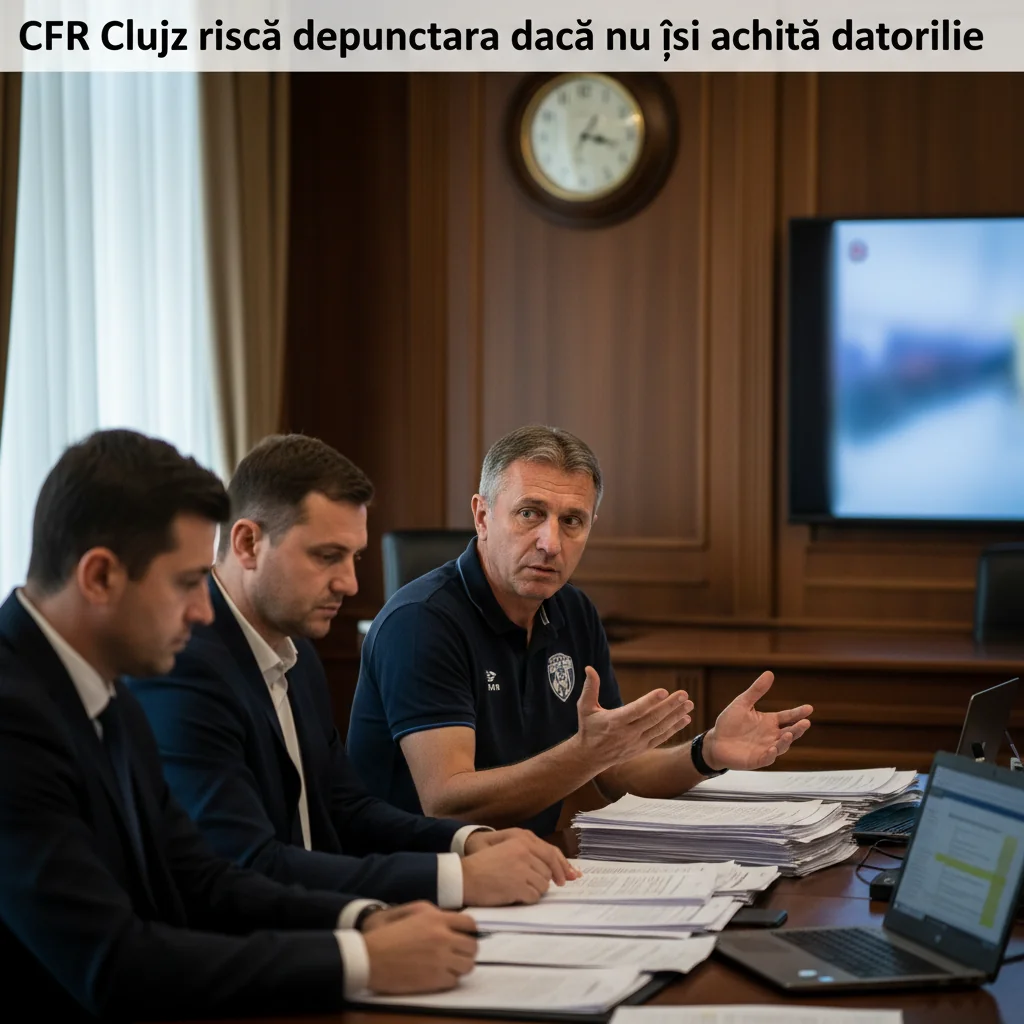 CFR Cluj, sub presiune la Cluj-Napoca: clubul riscă depunctarea dacă nu își achită datoriile