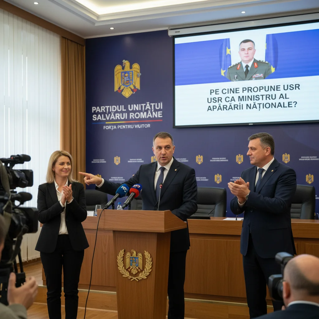 Cine este propunerea USR pentru Ministerul Apărării Naționale