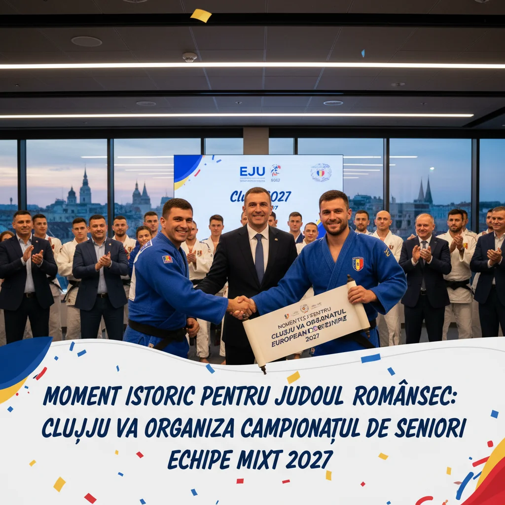 Cluj găzduiește în 2027 Campionatul European de Judo Seniori Echipe Mixt – Un moment istoric pentru România