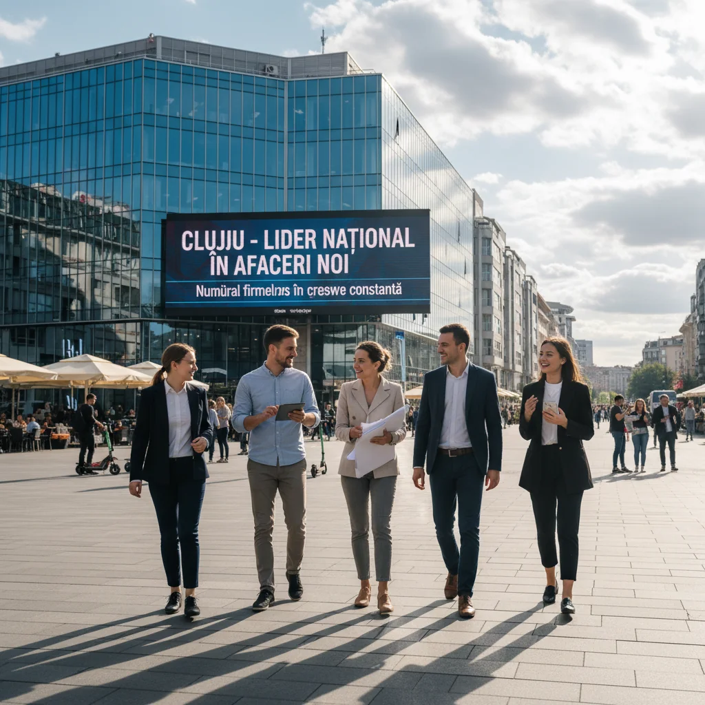 Cluj-Napoca, între județele fruntașe la numărul de firme noi înființate
