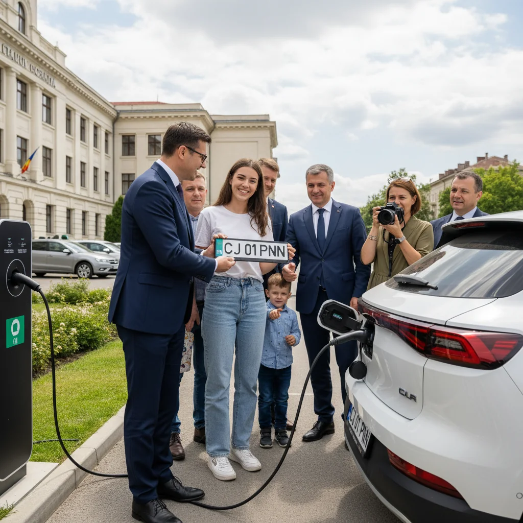 Cluj-Napoca introduce primele plăcuțe de înmatriculare verzi pentru mașini nepoluante