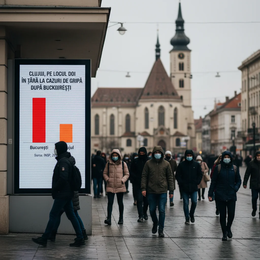 Cluj-Napoca, printre județele cele mai afectate de gripă în acest sezon