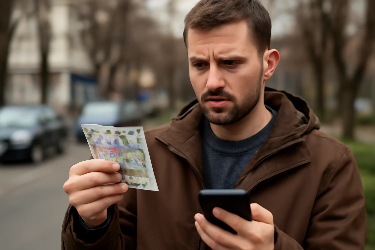Clujean păgubit cu 1000 de lei de un șofer necinstit