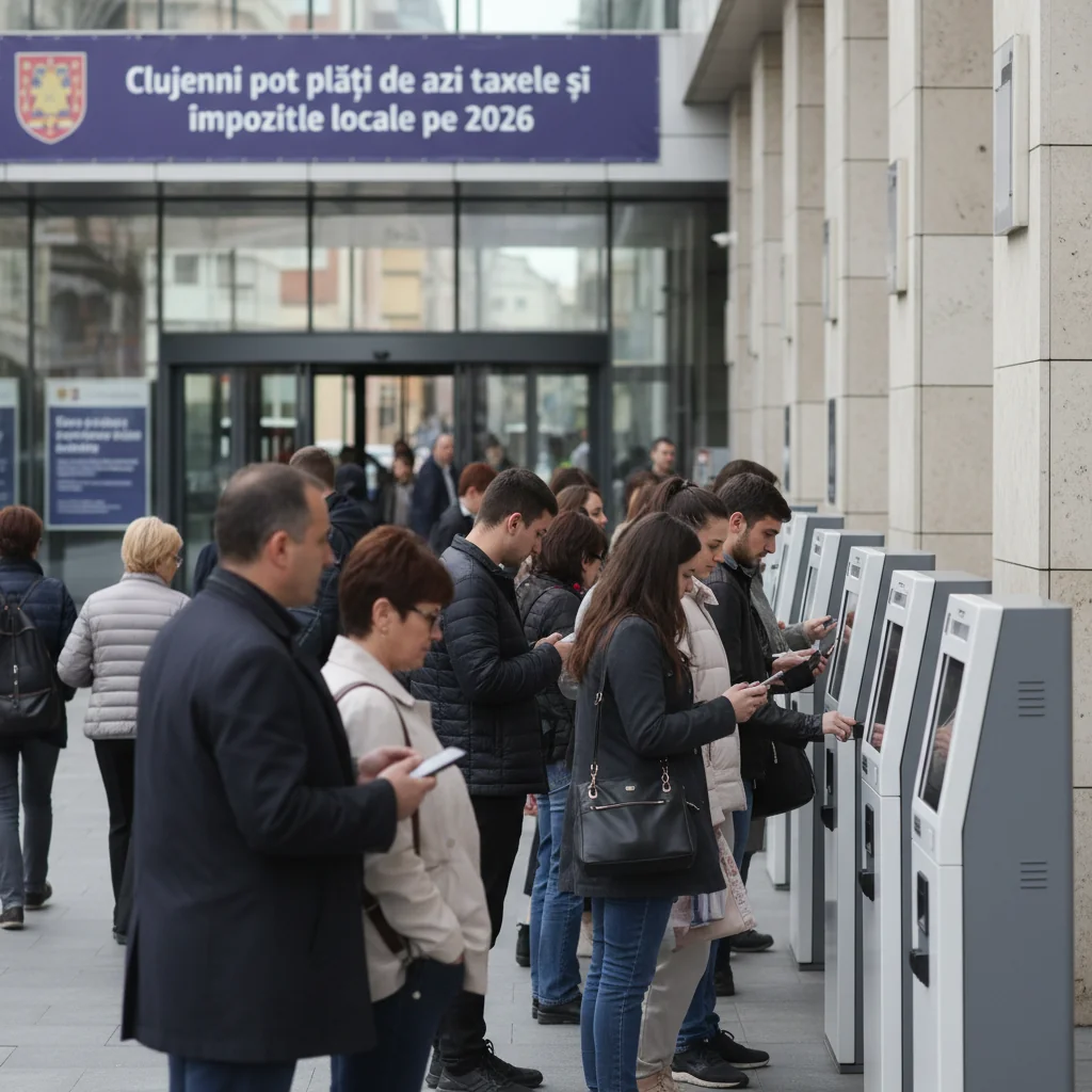 Clujenii pot achita de astăzi taxele și impozitele locale pentru 2026 în Cluj-Napoca