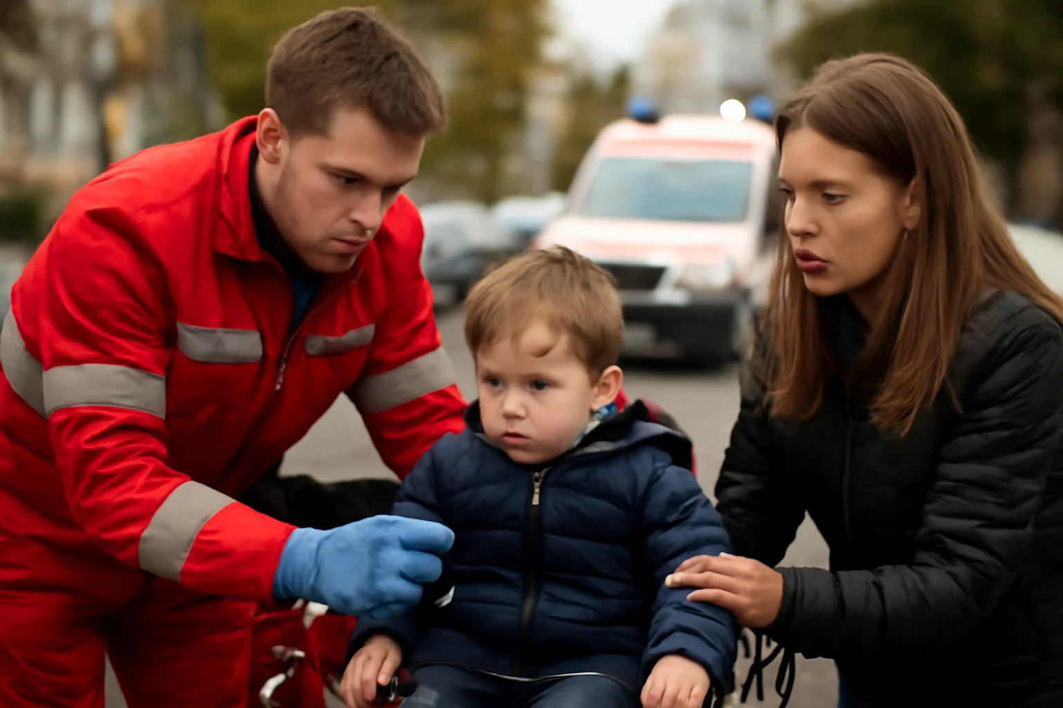 Copil de 3 ani rănit într-un accident cu trei mașini pe strada Alexandru Vaida Voevod din Cluj-Napoca