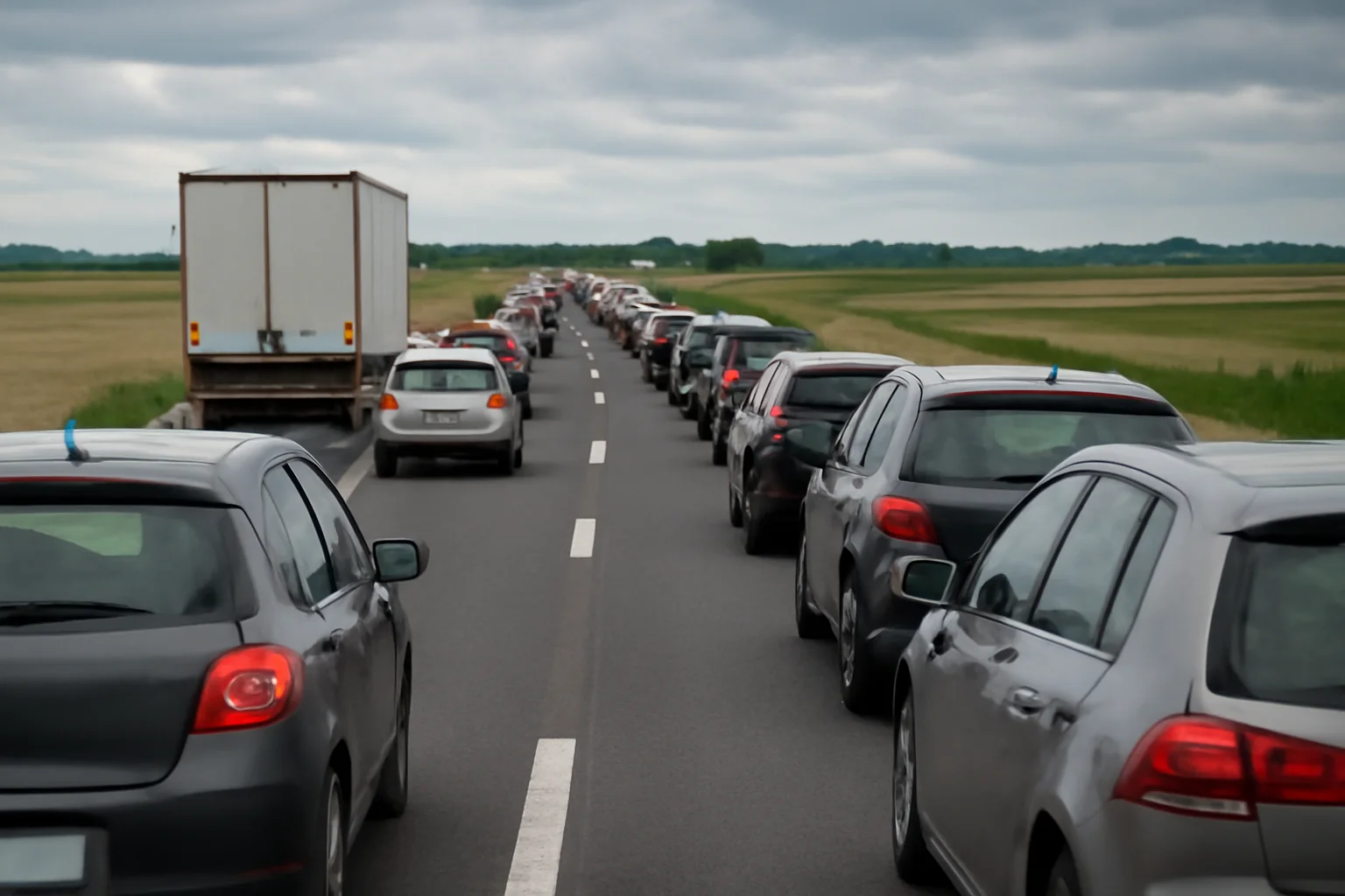 Cozi kilometrice din cauza unui accident pe drumul spre Turda, trafic intens și bară la bară!