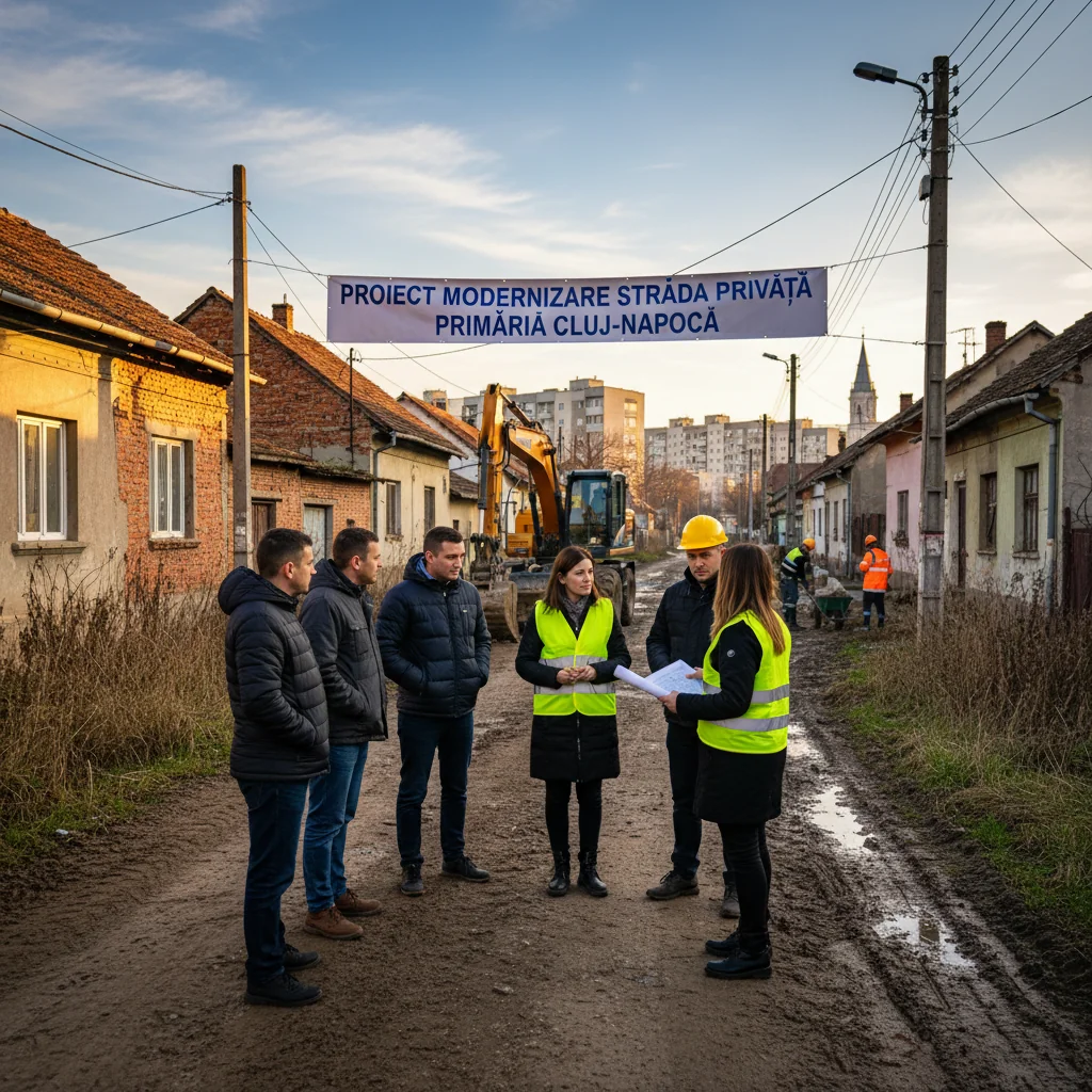 Cum poate Primăria Cluj-Napoca să modernizeze o stradă privată din oraș